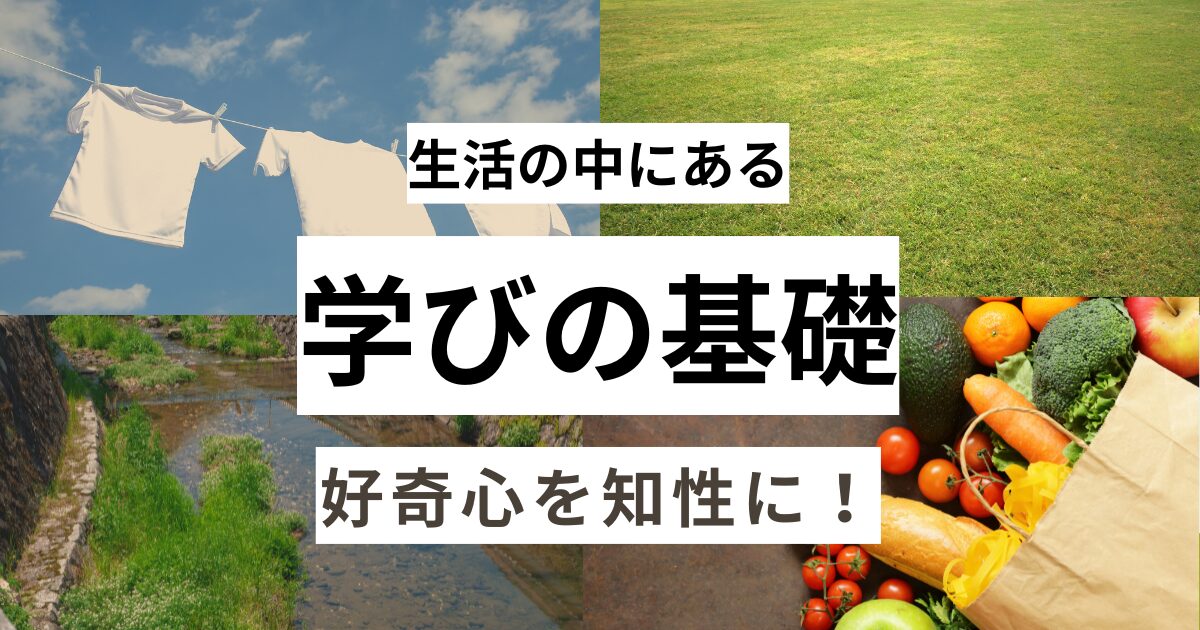 生活の中にある学びの基礎好奇心を知性に！