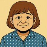 子どもに話しかける義母のイラスト