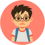 朝食抜きの男の子が発言するイラスト