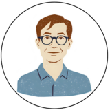 飲み物を渡した人が発言するイラスト