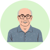 町内会の役員が発言するイラスト