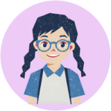 砂糖の実験に驚いて発言する女の子のイラスト