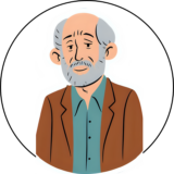 配食サービスを利用するおじいさんが発言するイラスト