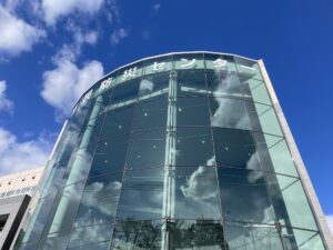 家族で訪れた市の防災センター