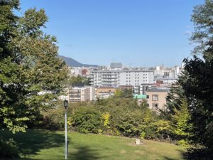 チャシ跡付近から望んだ風景